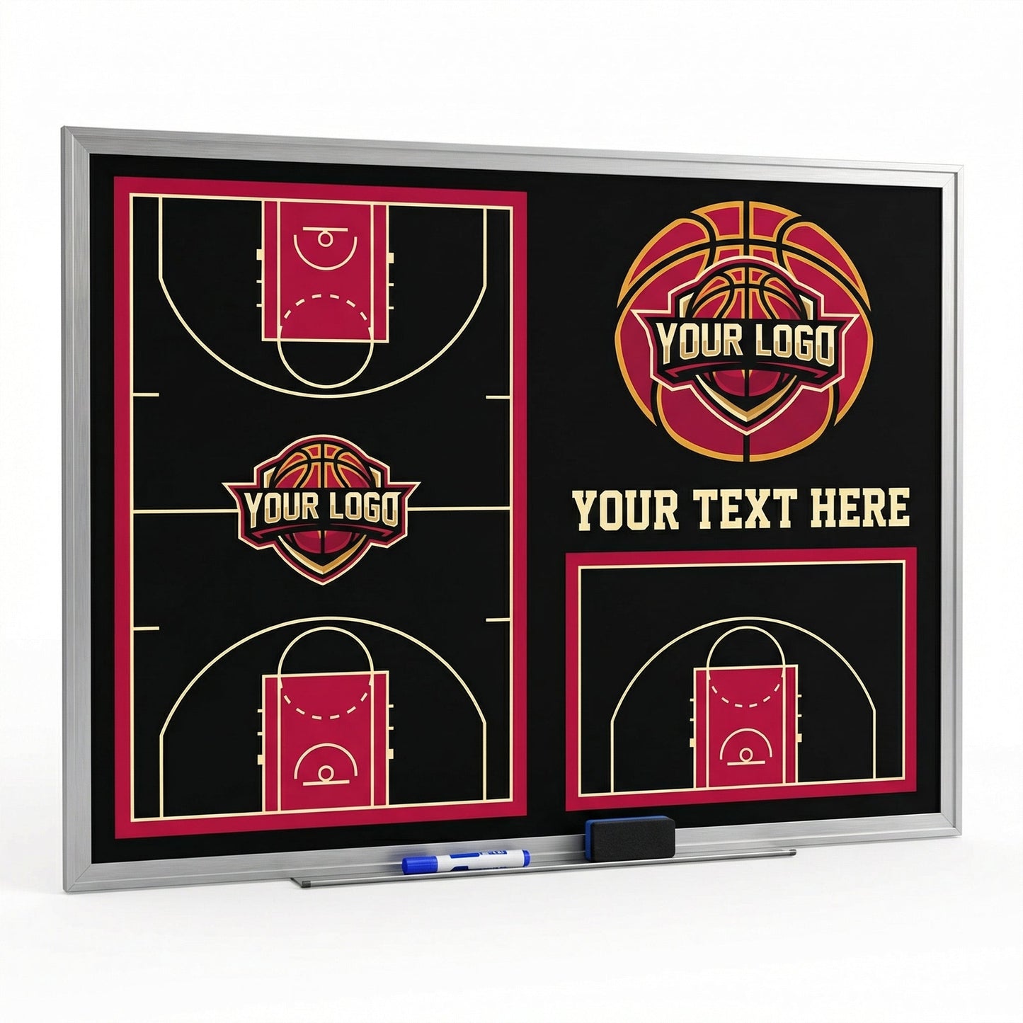 Custom Basketball Locker Room Whiteboard (Wall)