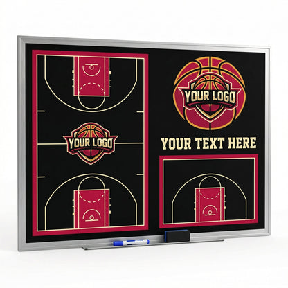 Custom Basketball Locker Room Whiteboard (Wall)