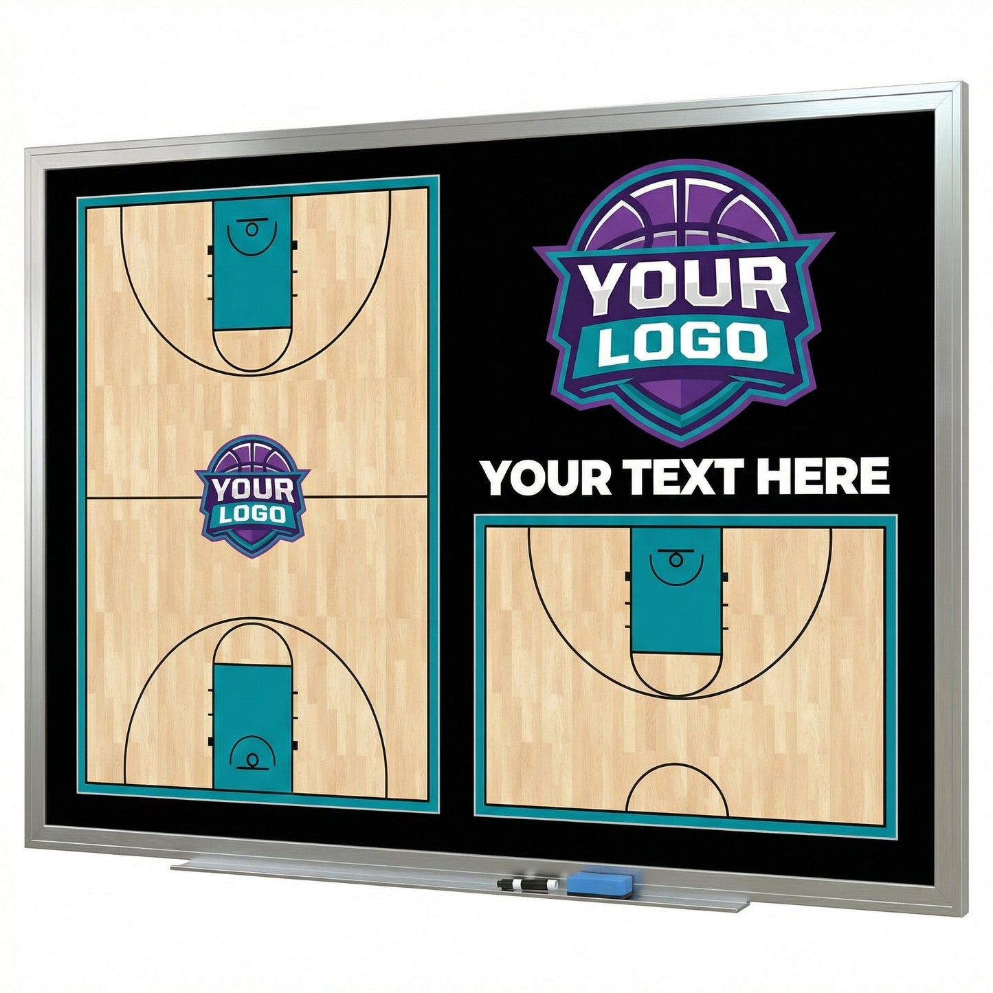 Custom Basketball Locker Room Whiteboard (Wall)