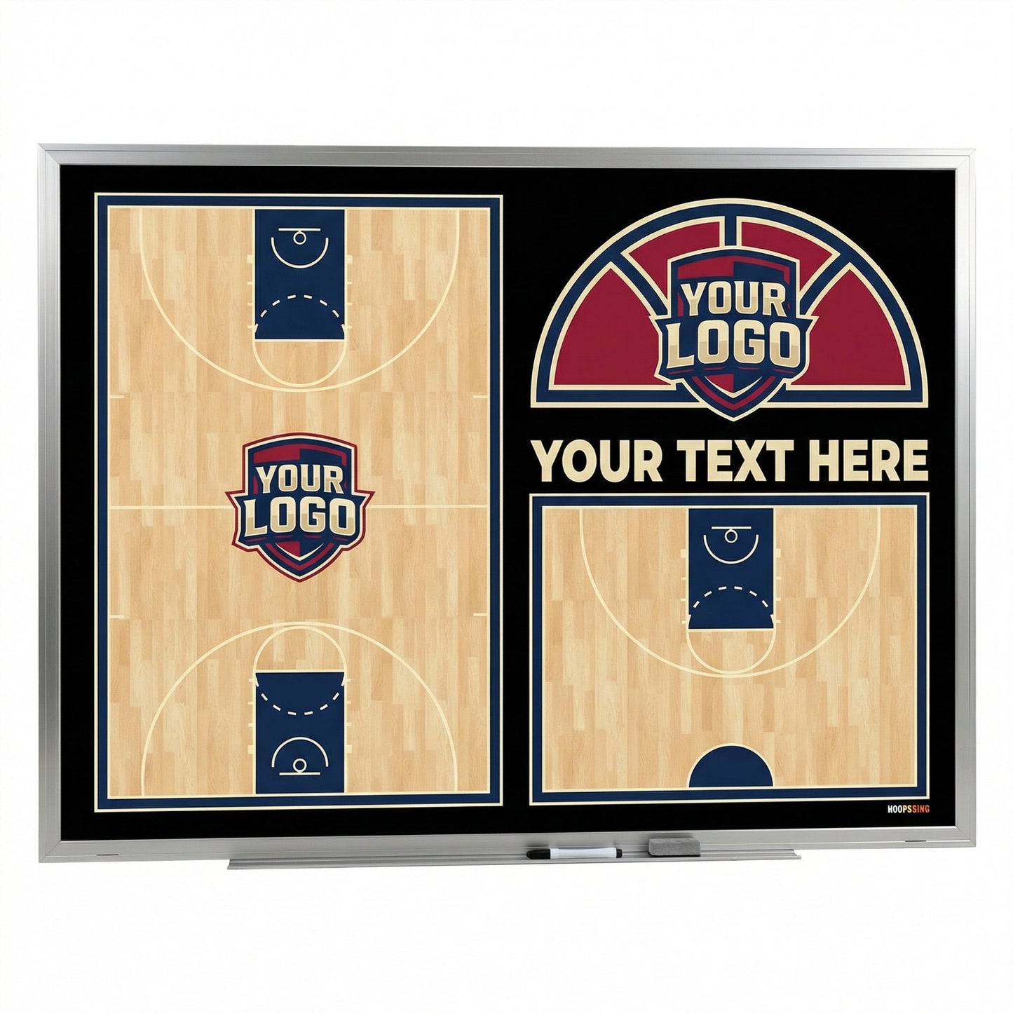 Custom Basketball Locker Room Whiteboard (Wall)