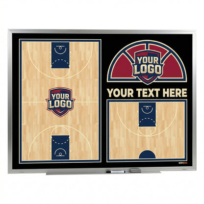 Custom Basketball Locker Room Whiteboard (Wall)