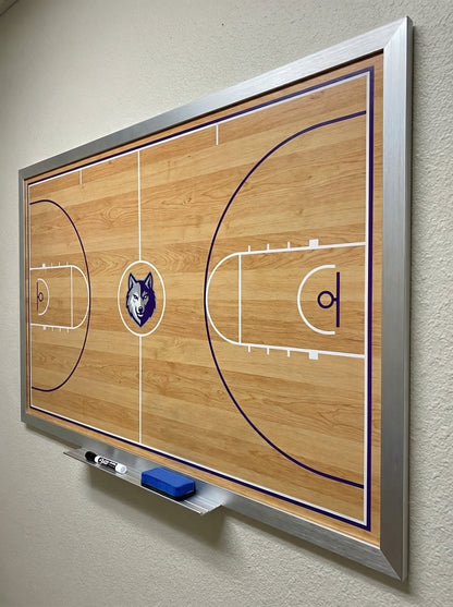 Custom Basketball Locker Room Whiteboard (Wall)
