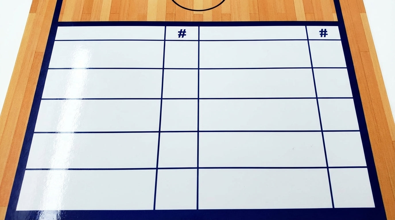 Custom Basketball Lineup Clipboard