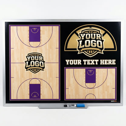 Custom Basketball Locker Room Whiteboard (Wall)