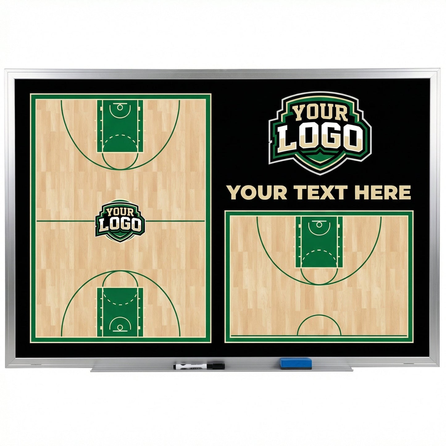 Custom Basketball Locker Room Whiteboard (Wall)