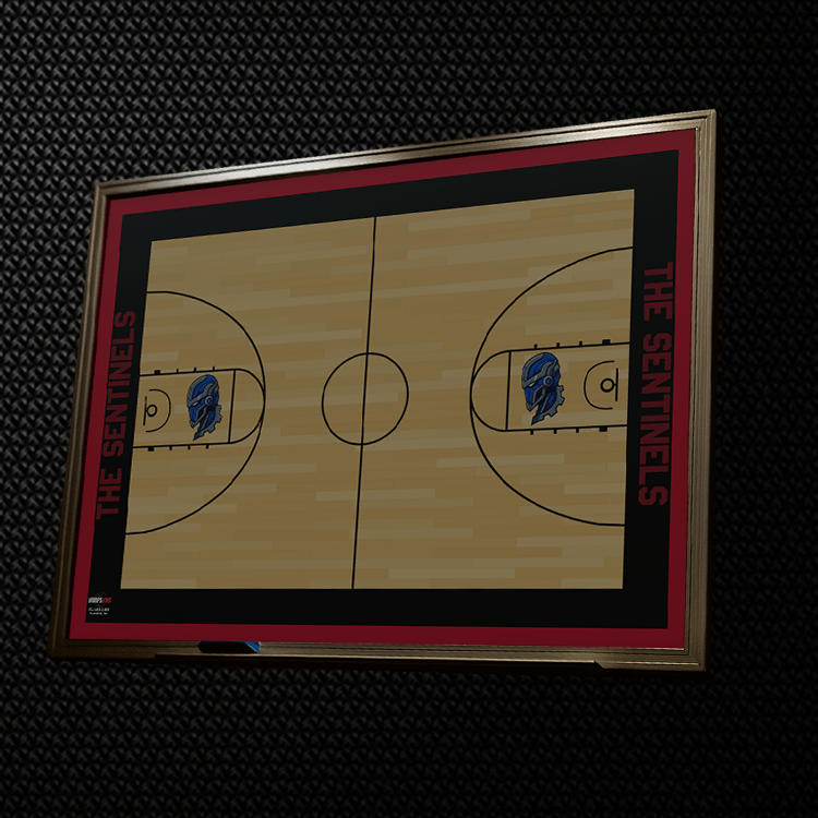 Custom Basketball Locker Room Whiteboard (Wall)
