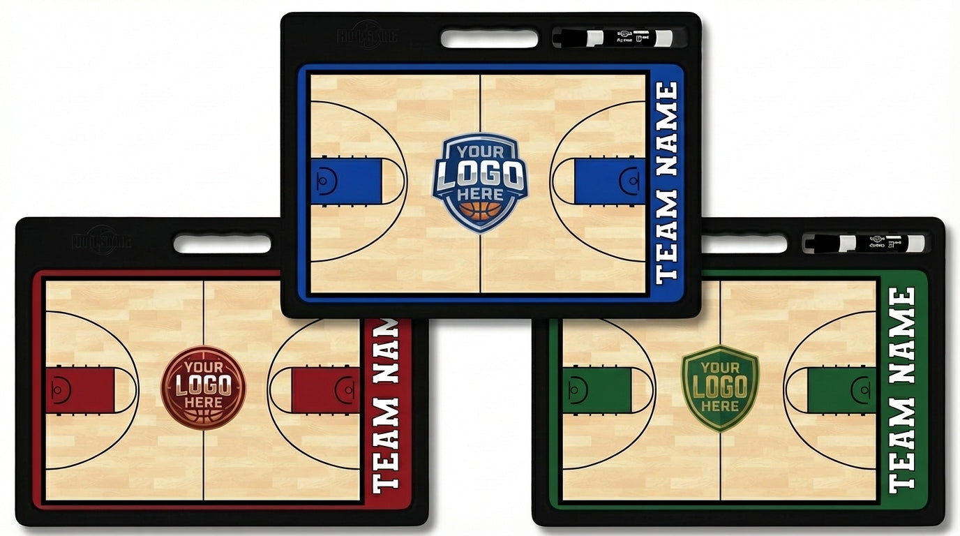 Custom Pro Basketball Whiteboard with Handle | 2 Sided