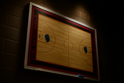 Custom Basketball Locker Room Whiteboard (Wall)