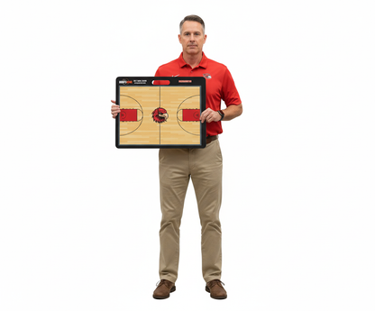 23 X 18 Custom Basketball Coaching Board | 2 Sided | Carry Handle