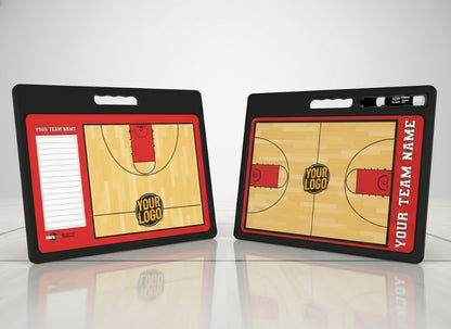 Custom Pro Basketball Whiteboard with Handle | 2 Sided