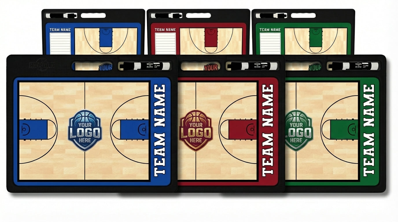 Custom Pro Basketball Whiteboard with Handle | 2 Sided