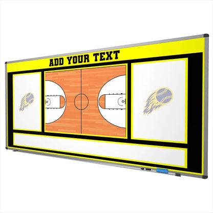 Custom Wall Mounted Basketball locker room dry erase board large